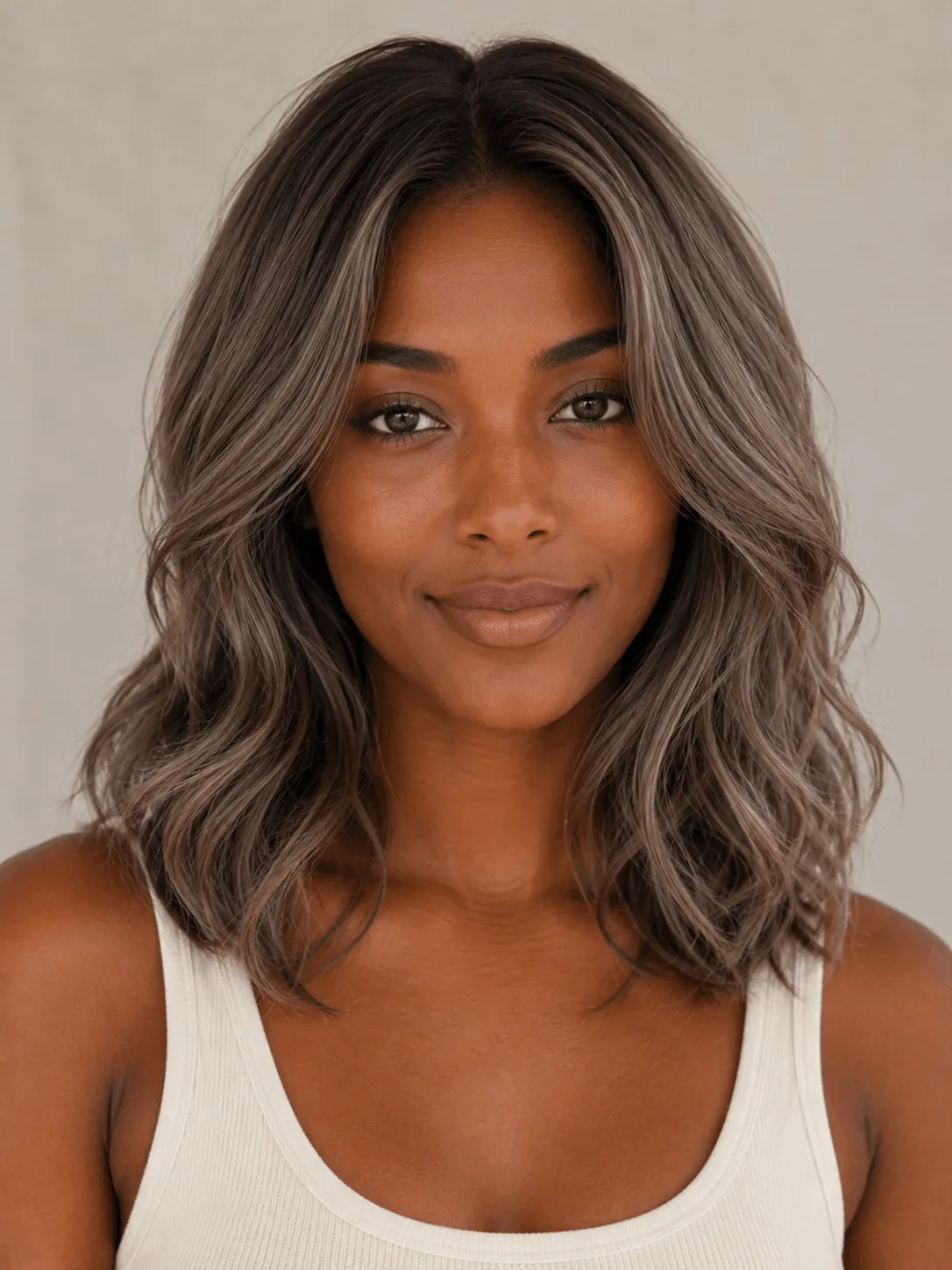 Cool Mushroom Brown hair color in real life — a strong answer to "what color should I dye my hair" for soft summer coloring