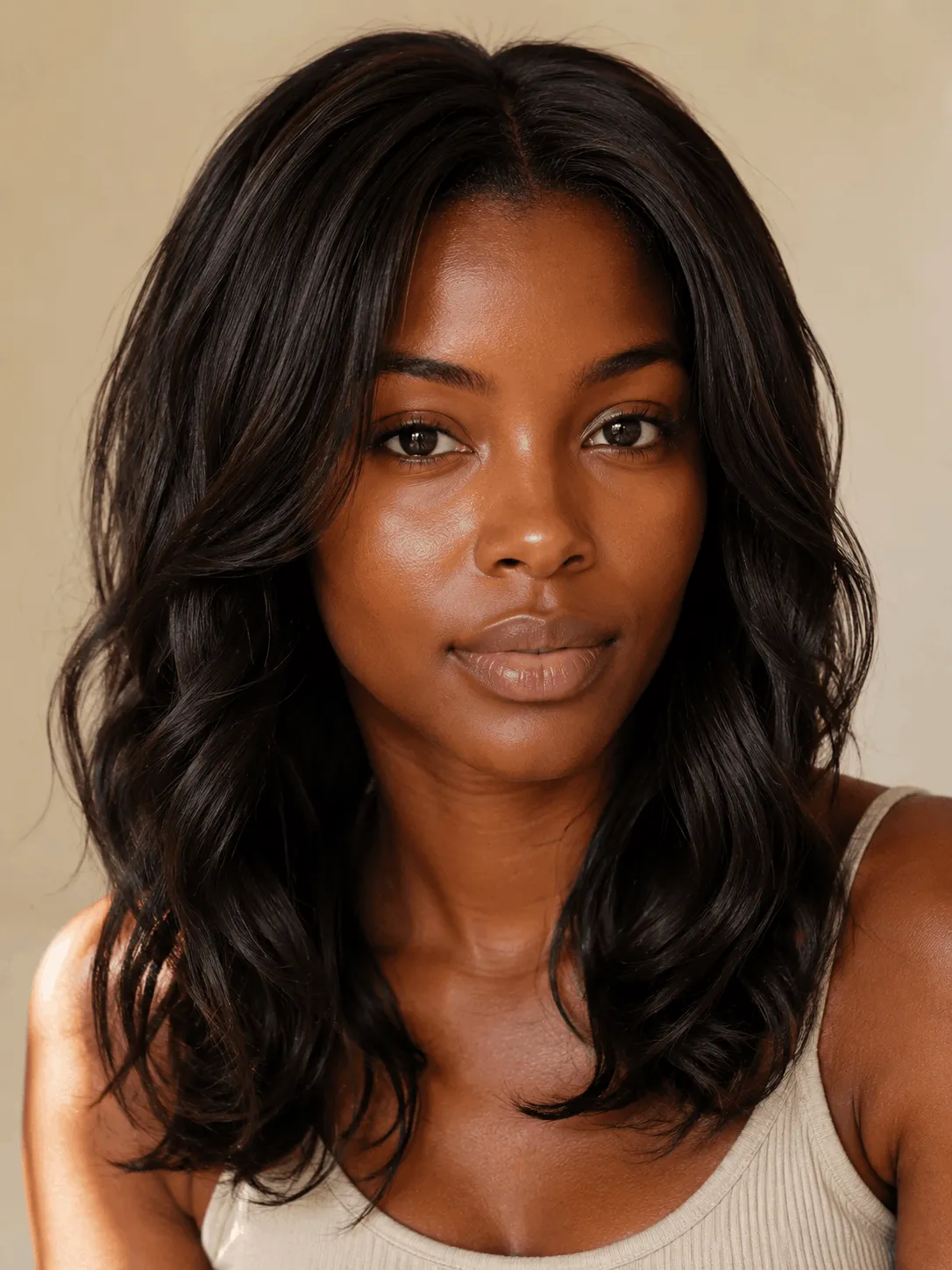 Rich Espresso Brunette hair color in real life — a strong answer to "what color should I dye my hair" for true winter coloring