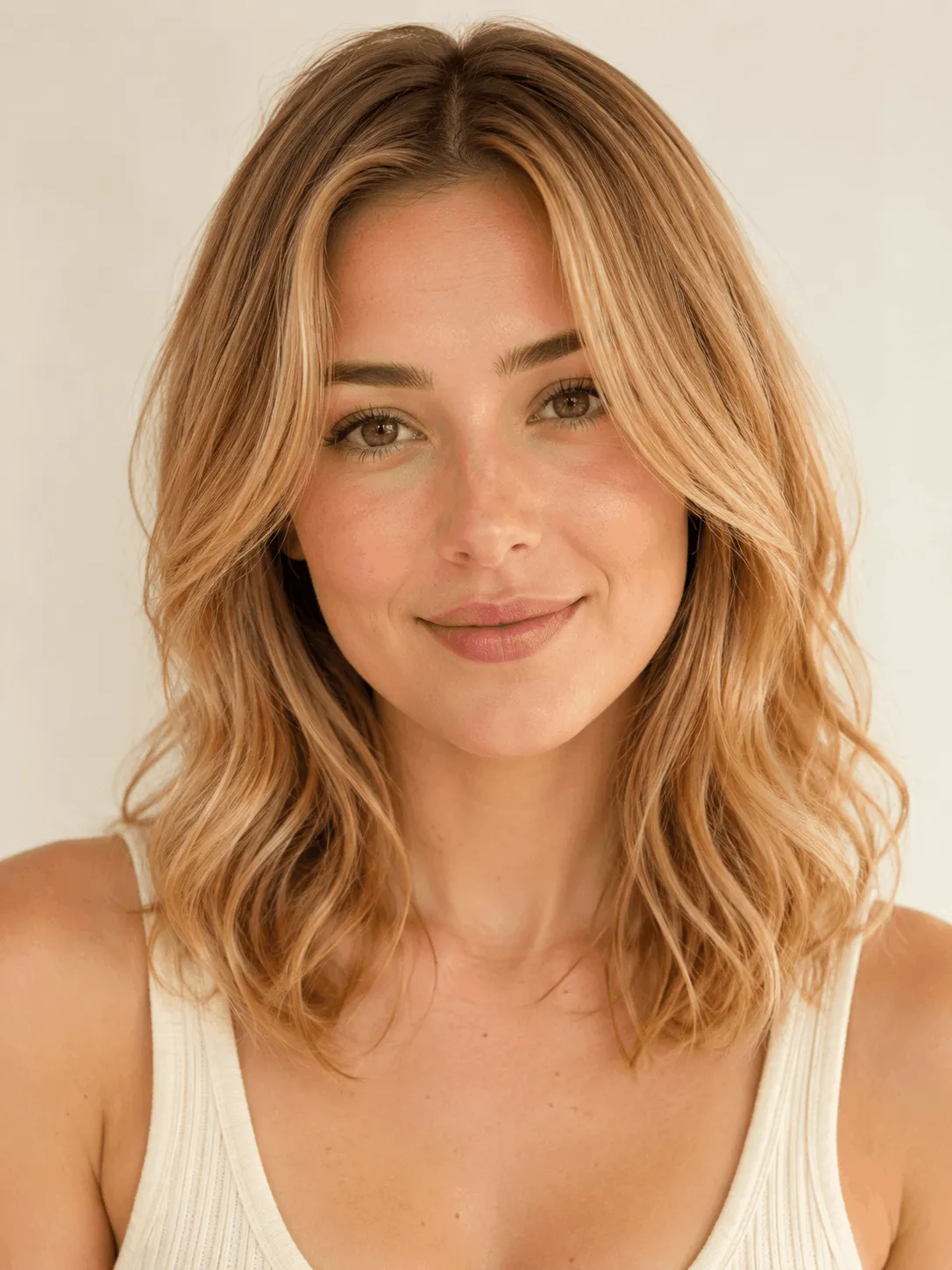 Warm Honey Blonde hair color — real-life example showing what this dye shade looks like in natural light
